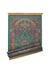 Bursa Ipek | Green Velvet Carpet Prayer Rug New - TryAladdin