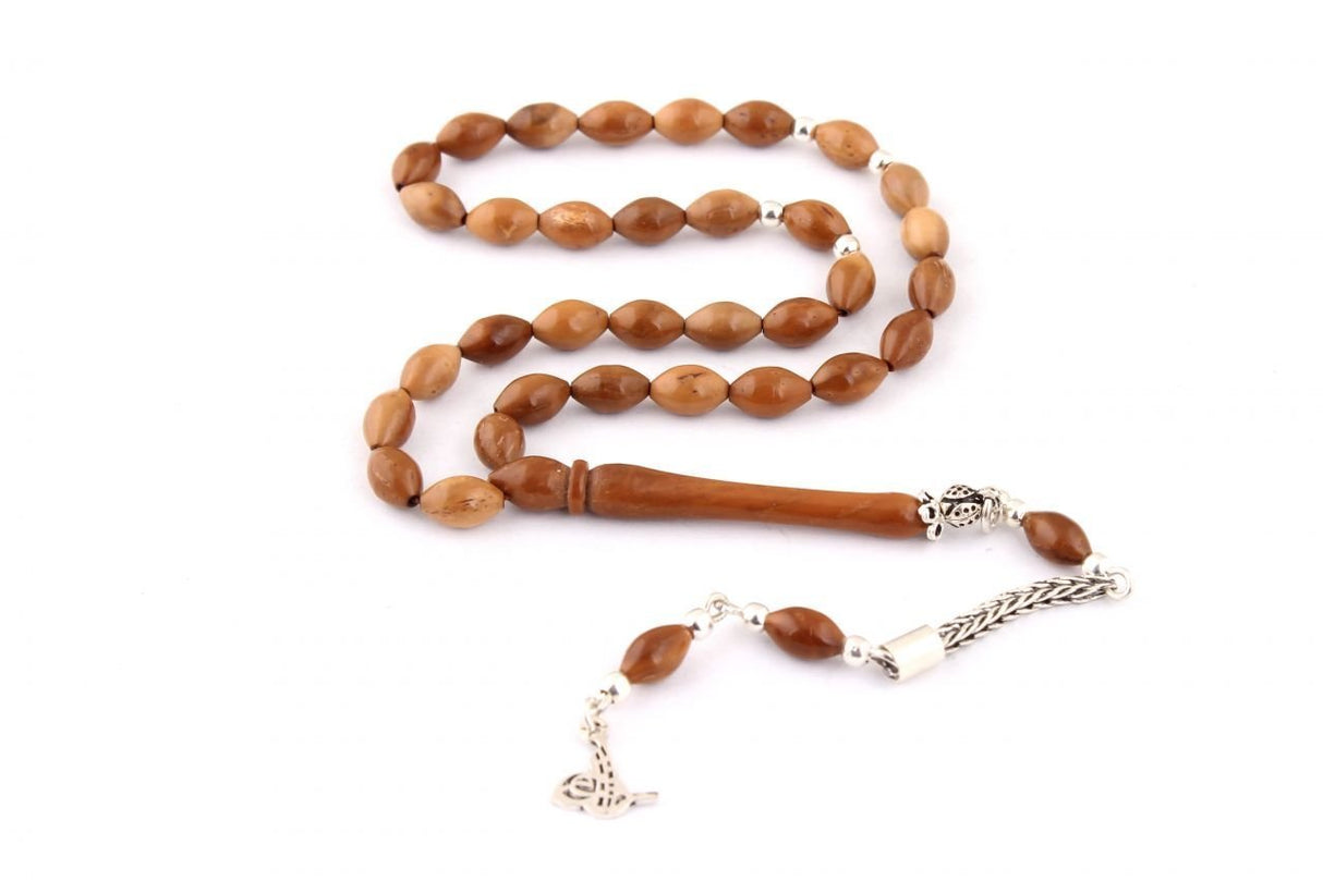 Tesbihevim | Kuka Wood Tasbih with 925 Sterling Silver Tassel - TryAladdin